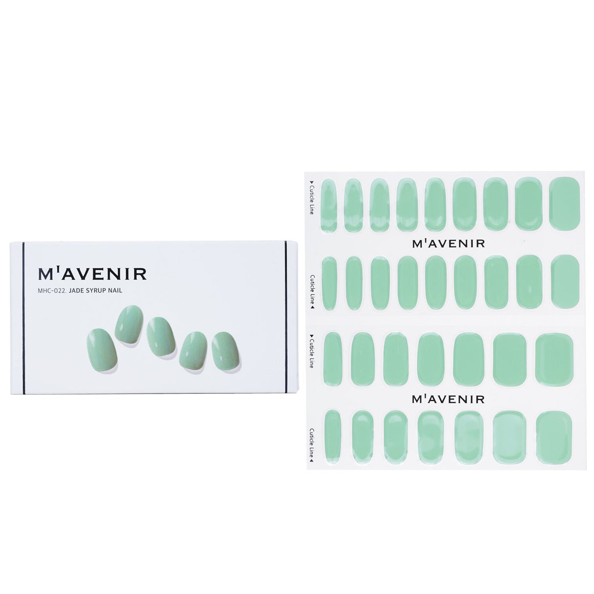 Mavenir - Nail Sticker (Blue) - # Jade Syrup Nail  - 32pcs