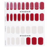 Mavenir Burgundy Day Nail Stickers, 32pcs, showcasing vibrant red designs with real gel technology for a flawless finish.