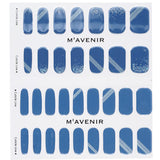 Mavenir Deep Shell Blue nail stickers pack of 32, offering vibrant, salon-quality designs for effortless at-home nail art.