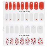 Assorted Little Heart nail stickers in 32pcs, featuring vibrant colors, salon-quality gel, and easy application for stunning nails.