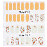 Mavenir Coral Shell Garden Nail Stickers in orange, featuring 32 salon-quality, vibrant designs for easy nail art.