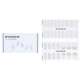 White April Nail Stickers by Mavenir, 32 salon-quality designs for easy, trendy nail art at home.