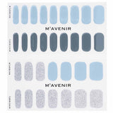 Beautiful blue nail stickers with radiant luster, perfect for quick salon-quality designs at home; 32 pieces included.