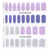 Mavenir Brillante Lavender Nail Stickers in purple, 32 pieces, offering salon-quality nail art with radiant luster and easy application.