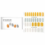 Mavenir Yellow Nail Sticker pack with 32 radiant gel designs for flawless, salon-quality manicures at home.