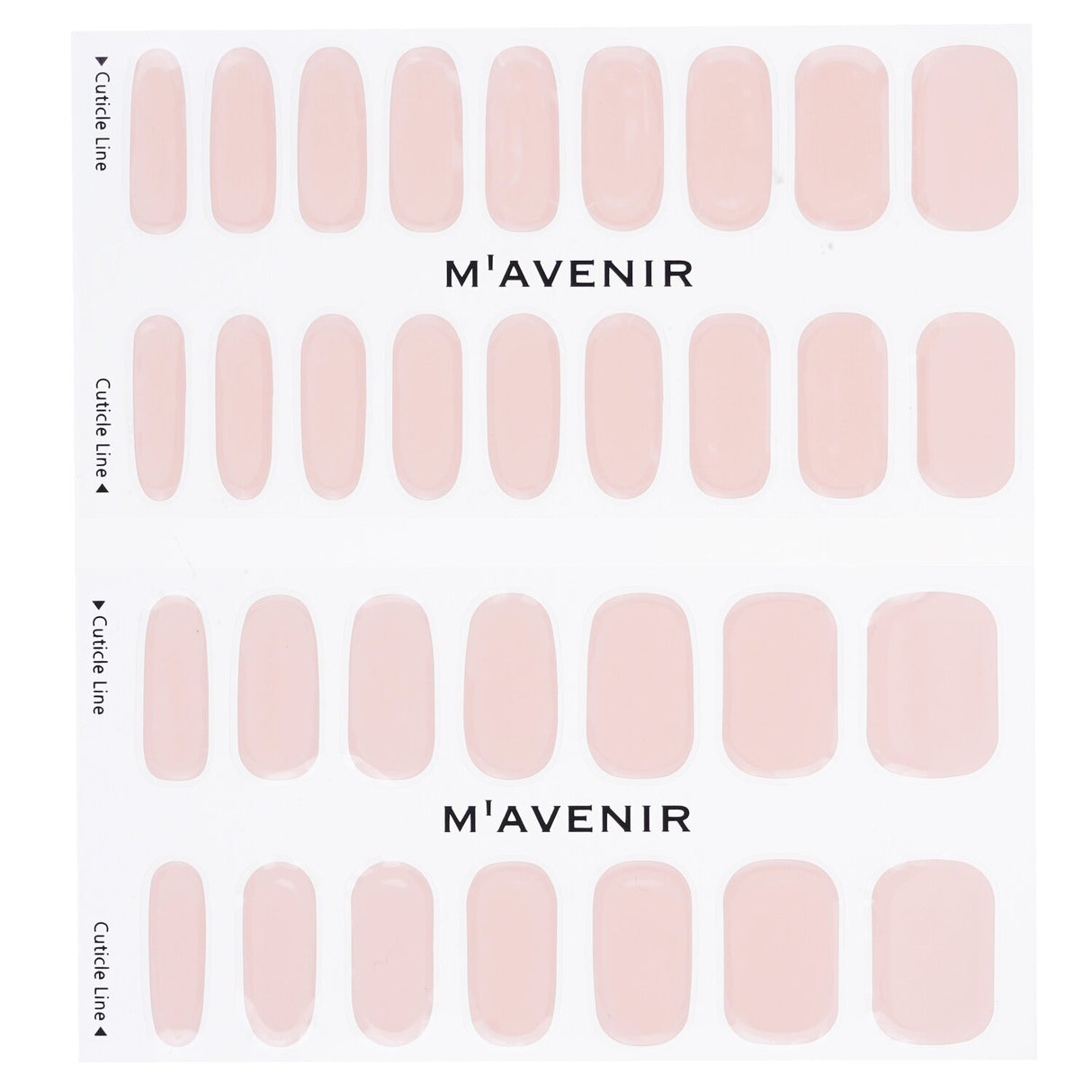 Mavenir Classic Syrup Pink Nail Stickers, 32pcs, featuring vibrant gel design for all nail sizes, safe and animal-friendly.