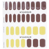 Wholegrain Mustard Matt Nail Stickers - 32pcs, premium gel design for salon-quality nails, fits all sizes, trendy finish.