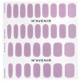 Purple nail art stickers in a pack of 32, made from liquid gel for a flawless, radiant finish perfect for any nail shape.