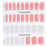 Pink nail stickers by Mavenir, featuring 32 salon-quality designs for easy application and a flawless finish.