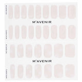 Mavenir white nail stickers set features 32 salon-quality designs for easy application and radiant finish on all nail types.