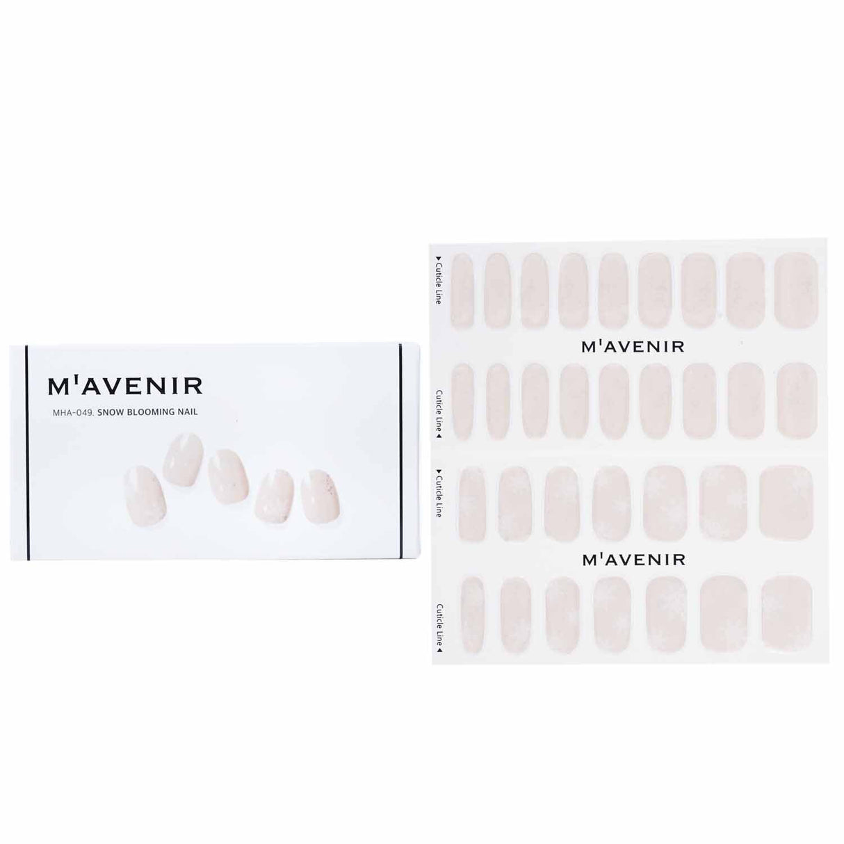 Mavenir Snow Blooming Nail Stickers: 32 elegant, salon-quality designs for effortless and stylish nail art at home.