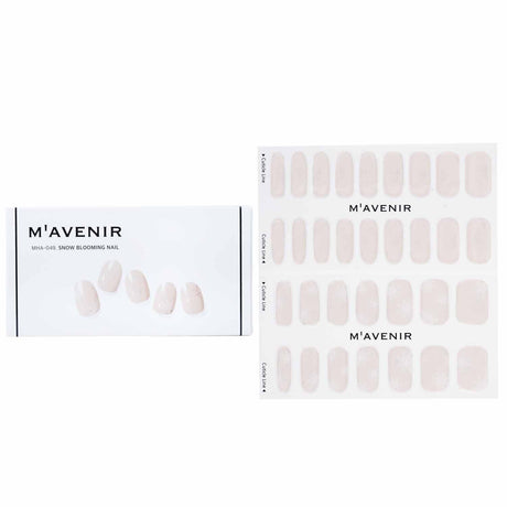 Mavenir Snow Blooming Nail Stickers: 32 elegant, salon-quality designs for effortless and stylish nail art at home.