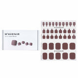 Mavenir Cocoa Time Pedi Nail Stickers in brown, 36 salon-quality gel stickers for radiant, gap-free nail art at home.