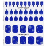 Blue nail art stickers with stunning designs, perfect for a salon-quality pedicure at home. 36 pieces for trendy looks.