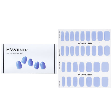 Mavenir purple nail stickers featuring 32 vibrant, easy-apply designs for salon-quality results at home.