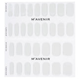 White nail stickers from Mavenir, 32pcs, salon-quality with radiant luster, fits all nails, perfect for DIY nail art.