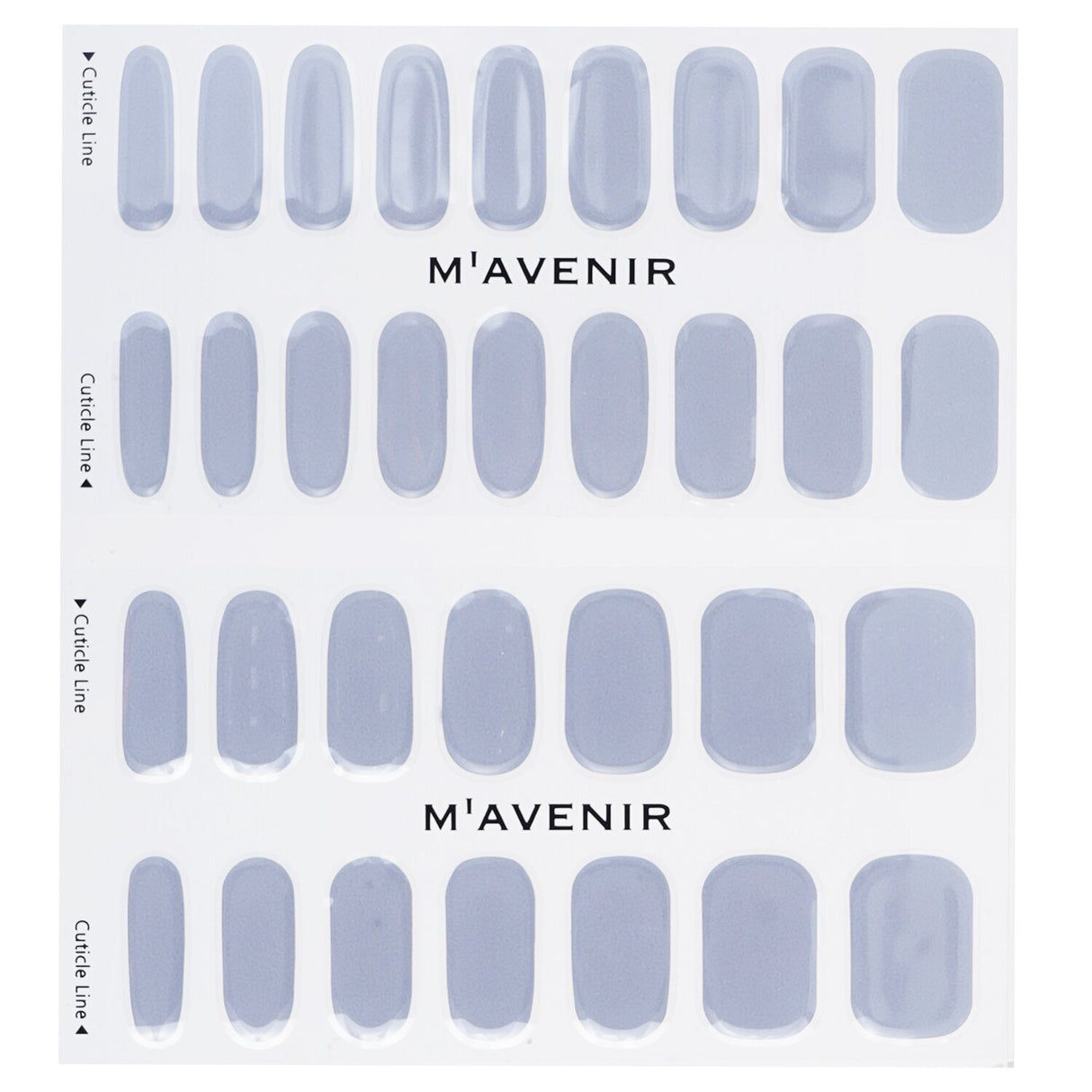 Purple Mavenir Nail Stickers featuring 32 salon-quality designs for radiant, easy application on all nail shapes.