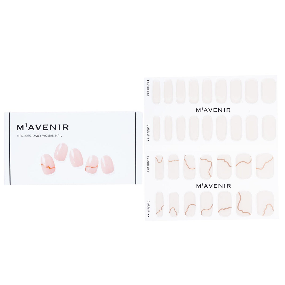 Mavenir Pink Nail Sticker set with 32 salon-quality designs for easy, stylish nail art at home, cruelty-free and safe to use.