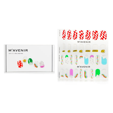 Mavenir Odd Land Nail Stickers - 32 salon-quality patterned stickers that adhere perfectly, featuring radiant colors and trendy designs.