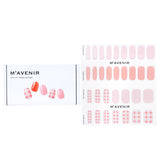 Pink nail stickers from Mavenir featuring 32 vibrant designs, perfect for quick salon-quality nail art at home.