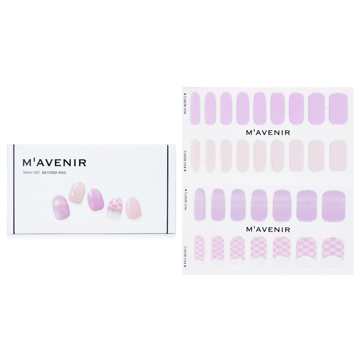 Purple Mavenir Nail Stickers from #Beyond Nail collection, 32 salon-quality pieces for easy, glamorous nail art.