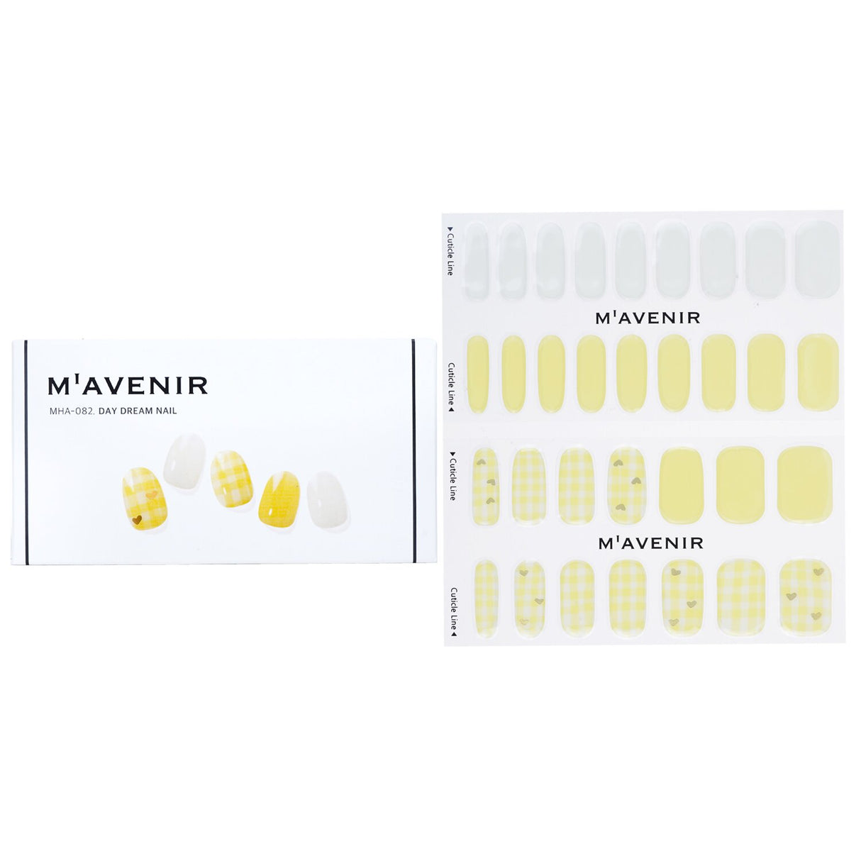 Mavenir Yellow Nail Stickers: 32 salon-quality designs for vibrant, flexible nail art that adheres smoothly and shines under light.