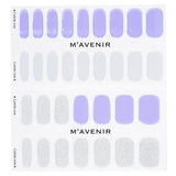 Purple nail stickers in the Brillante Very Peri design, 32pcs, offering salon-quality nail art with luxurious gel finish.