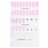 Pink Mavenir Nail Stickers pack featuring 32 salon-quality designs, crafted from liquid gel for a radiant, flawless finish.