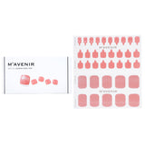 Pink Mavenir Nail Stickers - #Salmon Coral Pedi, 36pcs, featuring salon-quality designs with radiant luster for trendy nails.