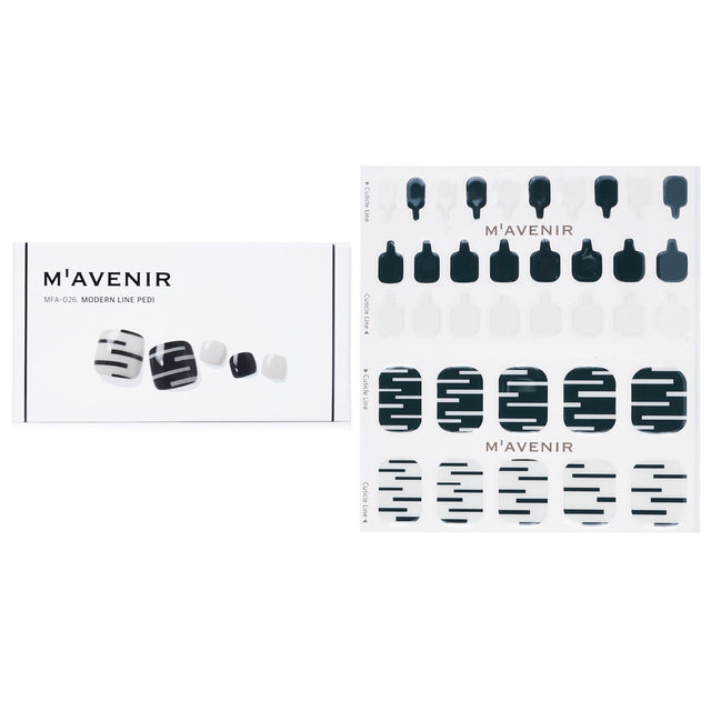 Vibrant Mavenir patterned nail stickers, 36 pieces, designed for easy application and a salon-quality finish at home.