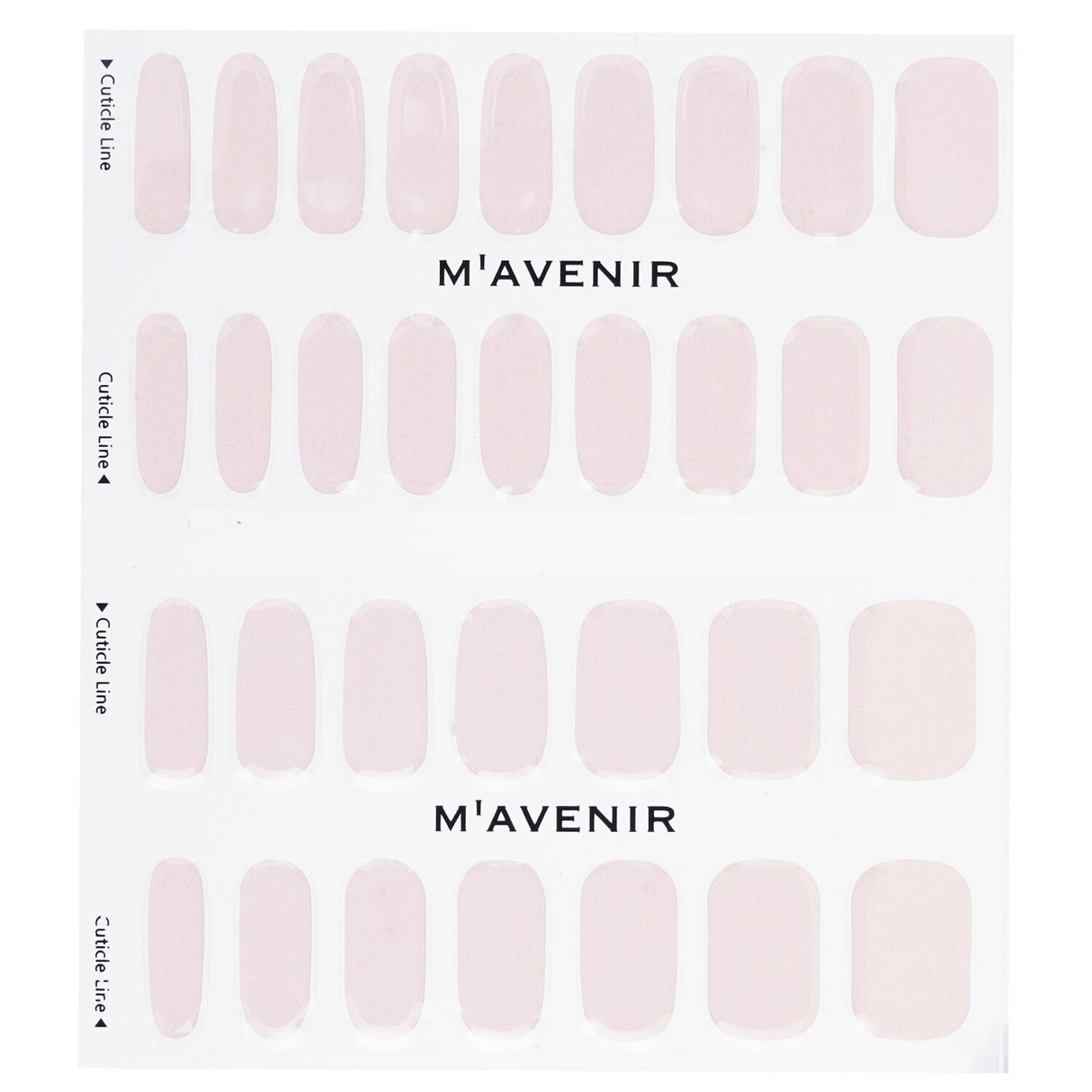 Pink Salmon Rose Nail Stickers by Mavenir, 32 pieces for easy, salon-quality nail art at home.