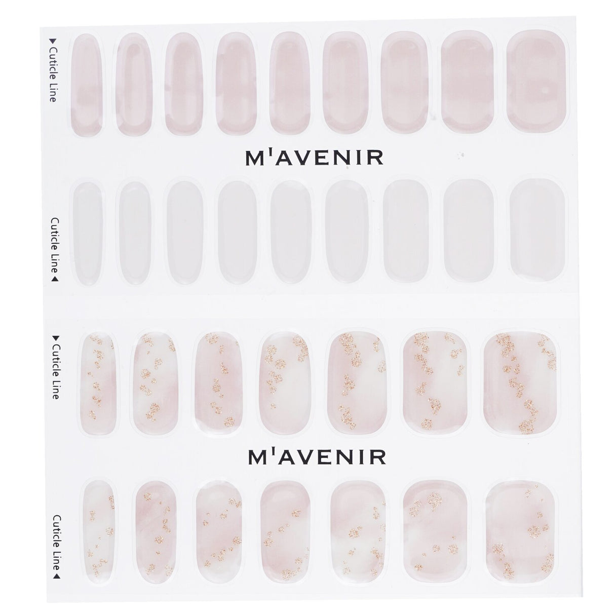 Mavenir's #Heavenly Nail Sticker pack features 32 vibrant, salon-quality patterns for effortless nail art at home.