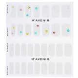 White Mavenir nail stickers, 32 pieces, offer salon-quality, textured designs for easy application and stunning nail art at home.