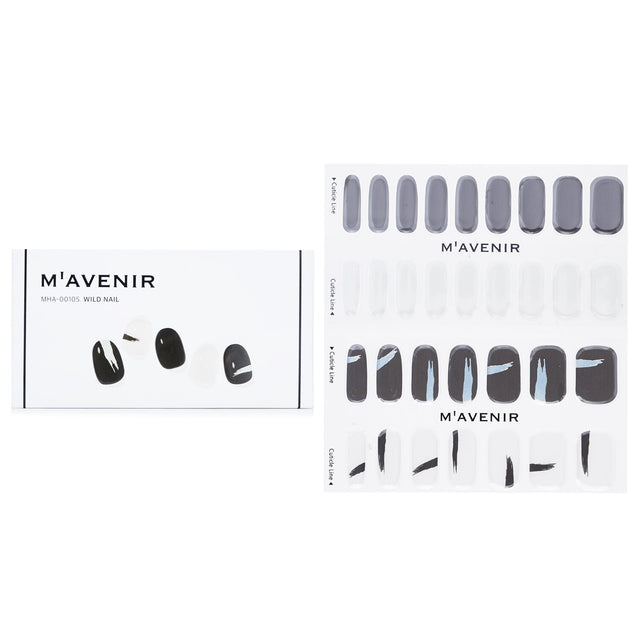 Mavenir Nail Sticker set with 32 assorted colorful designs for salon-quality nail art at home, safe and animal-friendly.