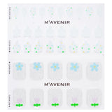 Mavenir white nail stickers featuring 36 garden-themed designs for effortless, professional-quality nail art at home.