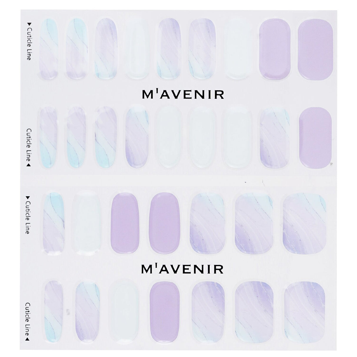 Assorted color nail stickers with silver point design, 32 pieces for stylish, salon-quality nails at home.