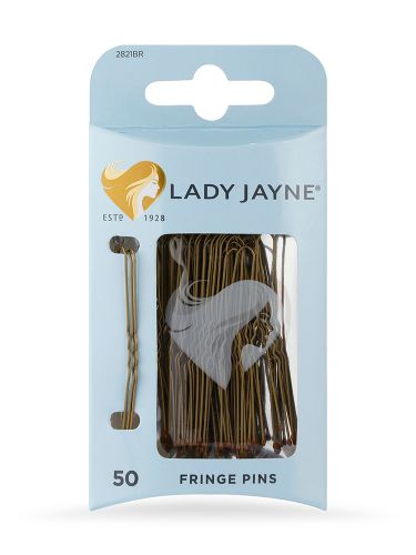 Lady Jayne  - Brown Fringe Pins, 50 Pk
