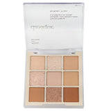 Vegan Dasique #07 Milk Latte Shadow Palette featuring 9 blendable shades with various textures for stunning eye looks.