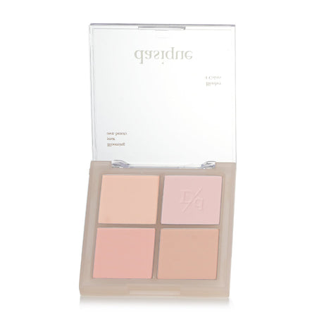 Dasique Blending Mood Cheek palette with 4 silky, blendable blush shades inspired by soothing tea colors for radiant cheeks.