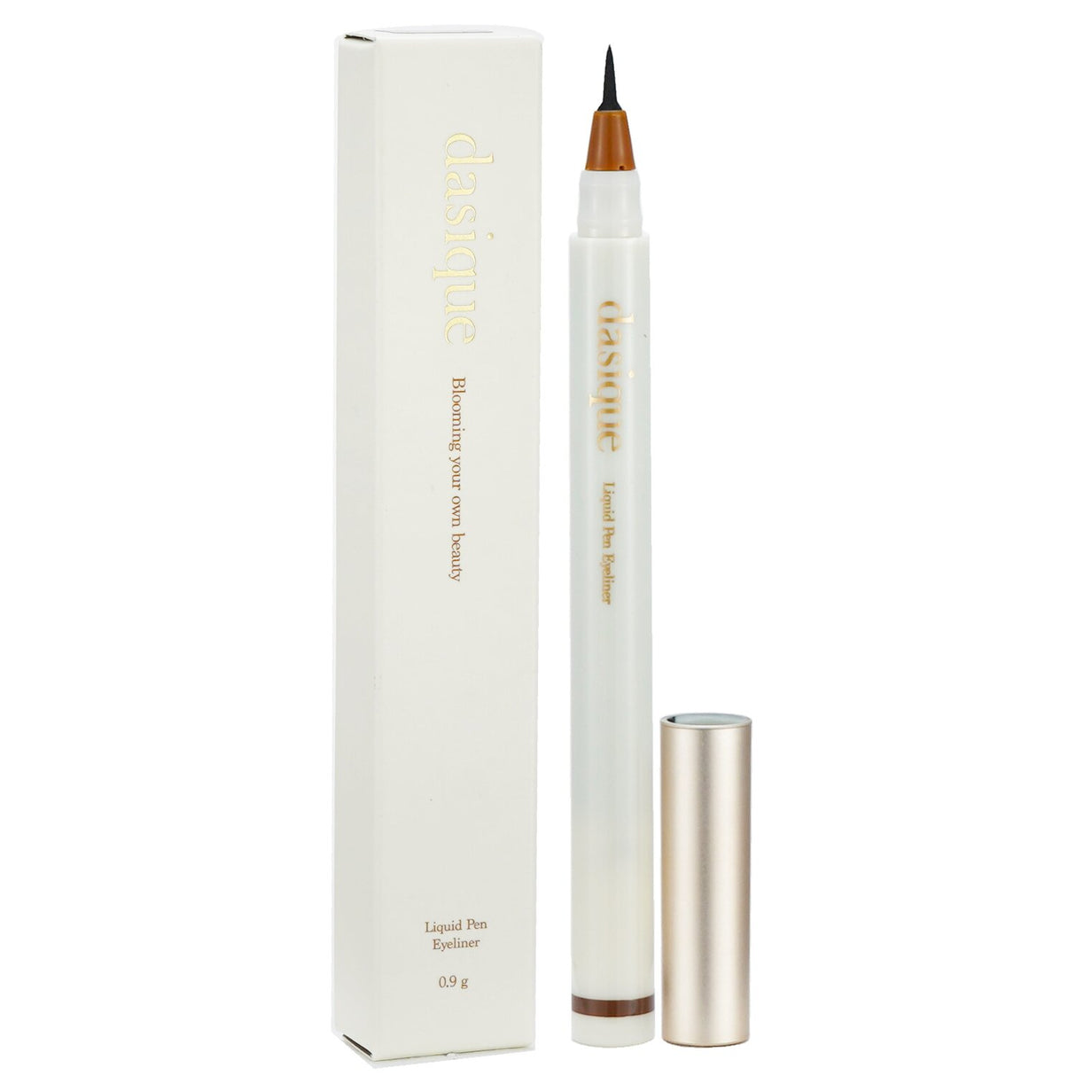 Ultra-fine liquid eyeliner in #02 Daily Brown for precise application and bold, long-lasting definition without smudging.