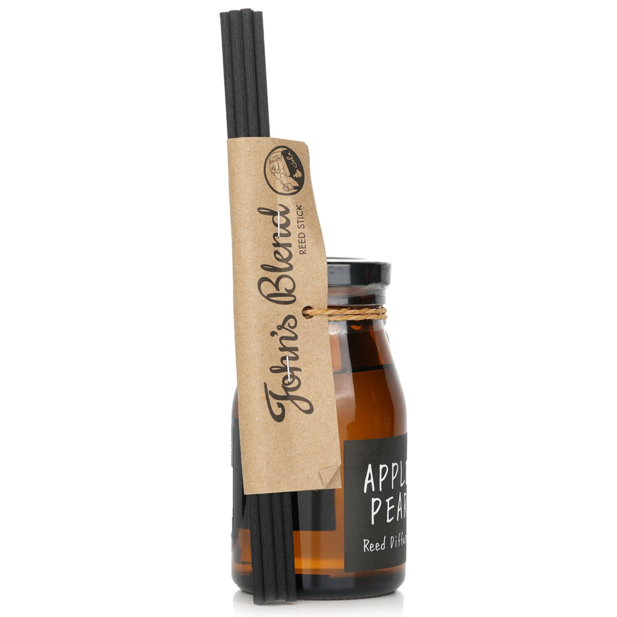 Reed diffuser featuring refreshing apple and sweet pear scents in elegant 140ml packaging for a stylish home ambiance.