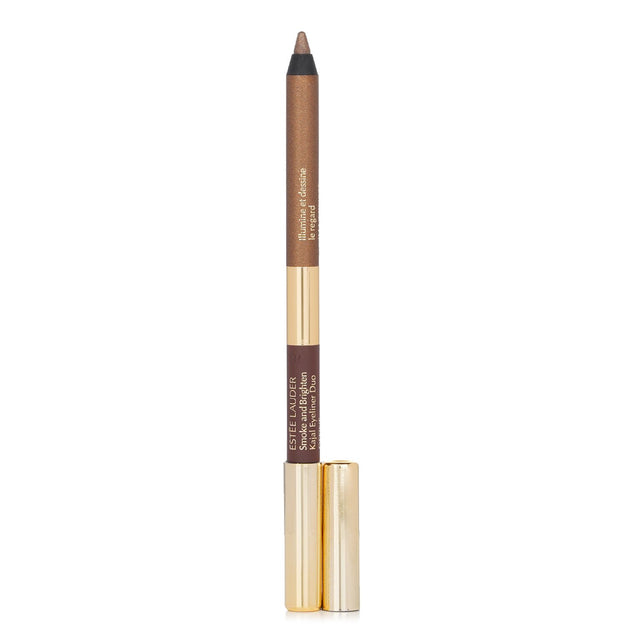 Estee Lauder Kajal Eyeliner Duo in Dark Chocolate and Rich Bronze, featuring creamy, smooth application for stunning eye definition.