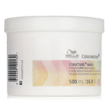 Intensive 500ml hair mask for color-treated hair, strengthens bonds, enhances shine, and protects color vibrancy.