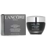 Luxurious Lancome Advanced Genifique Night Cream in a 50ml jar, designed for youthful, hydrated skin with natural ingredients.