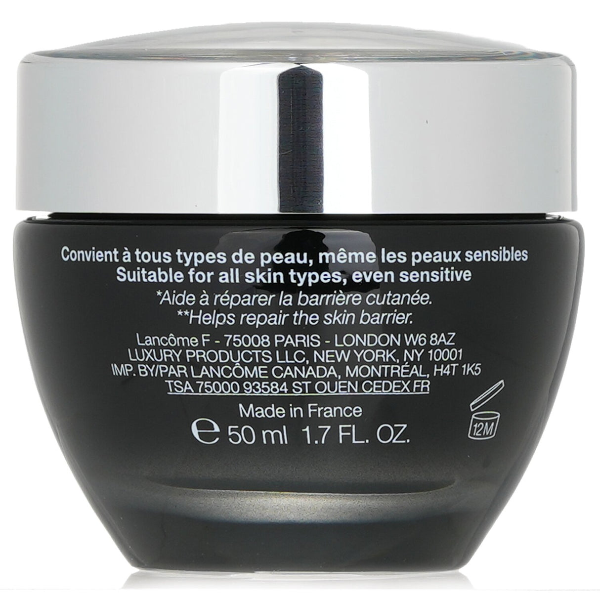 Lancome Advanced Genifique Night Cream in a 50ml jar, designed for hydration and anti-aging benefits while you sleep.
