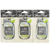 Stylish lime and basil air freshener set, perfect for enhancing any space with an uplifting fragrance for 2-4 weeks.