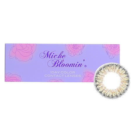 Miche Bloomin' 1 Day Color Contact Lenses in Bronze Ash, designed for comfort, moisture, and a vibrant, natural look.