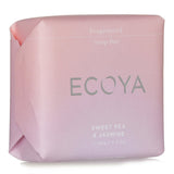 Luxurious Ecoya Soap in Sweet Pea & Jasmine, a 90g vegan bar infused with shea butter and uplifting floral scents.
