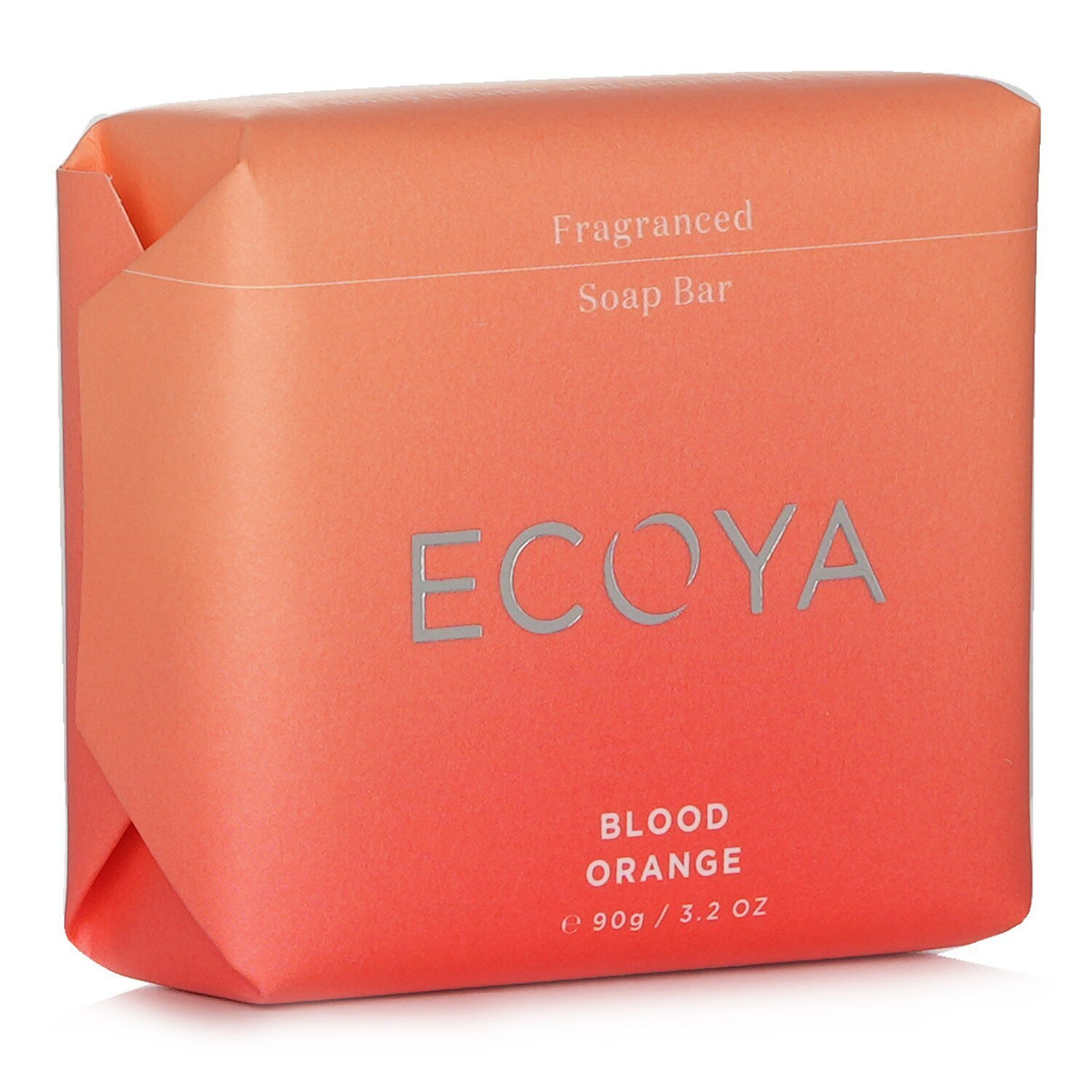 Luxurious Ecoya Blood Orange Soap bar, 90g, enriched with shea butter and almond oil, featuring a refreshing citrus scent.