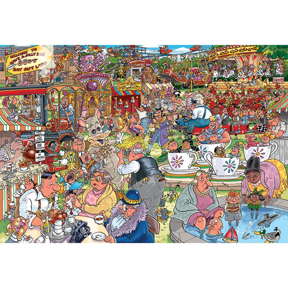 Puzzle - Holdson - Wasgij? - Destiny - #23 - Theme Park Thrills 1000pc
